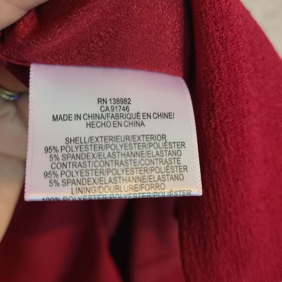 Dress the Population Red Emma Spaghetti Strap Body-Con Dress Size Large - Picture 5 of 5